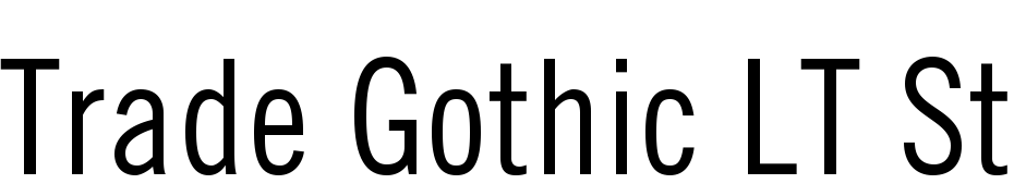 Trade Gothic LT Std Condensed No. 18 cкачати шрифт безкоштовно